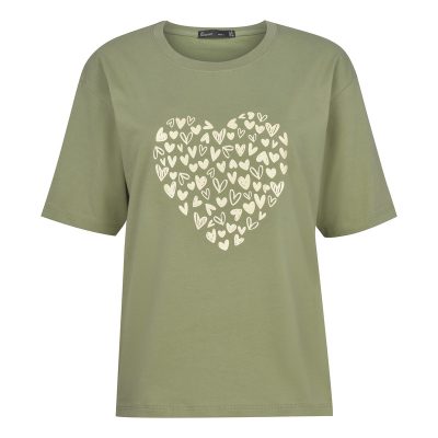 تی شرت آستین کوتاه زنانه باینت مدل 2261792 رنگ سبز