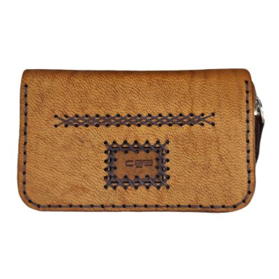 جاکارتی مدل آکاردئونی چرم طبیعی Ch-jka353