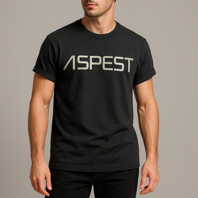 تی شرت آستین کوتاه مردانه اسپست مدل ASP-TBLK--D