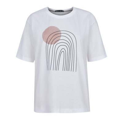 تی شرت آستین کوتاه زنانه باینت مدل 2261791 رنگ سفید