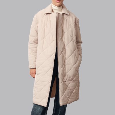 کاپشن بلند زنانه مدل 833502611 طرح ترندیول