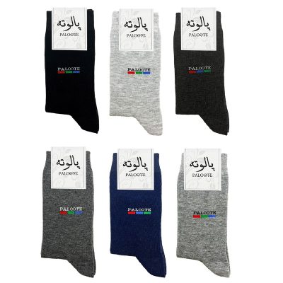 جوارب مردانه پالوته مدل COL6 بسته ۶ عددی