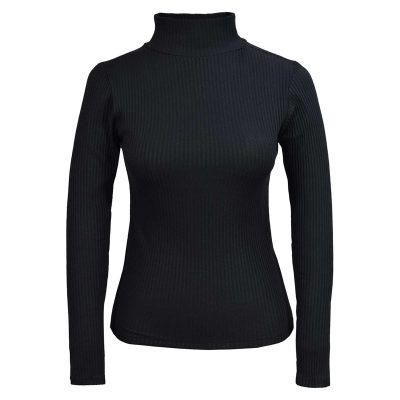 بلوز آستین بلند یقه اسکی زنانه دل آویز مدل H411