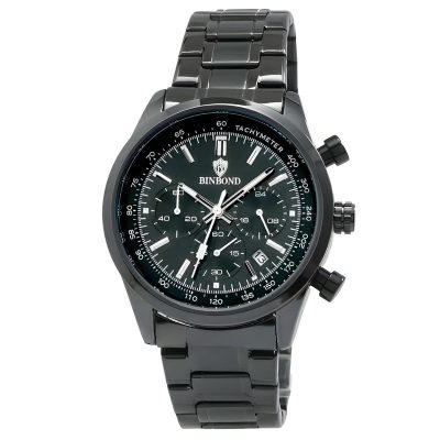 ساعت مچی عقربه‌ای کوارتز مردانه بین باند مدل سه موتور فعال کورنوگراف قفل مخفی کد 101