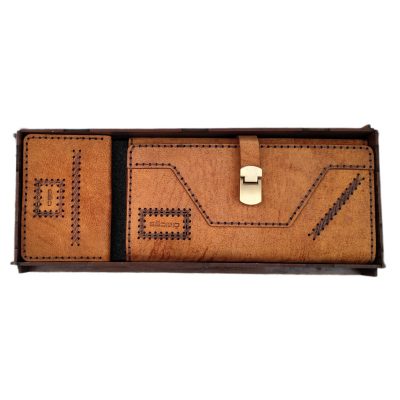 ست هدیه مدل چرم طبیعی بزی دقت