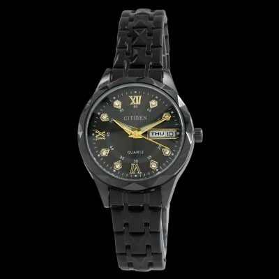 ساعت مچی عقربه‌ای کوارتز زنانه مدل دو تقویم cit_05