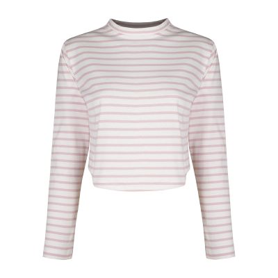 کراپ‌ تی‌شرت آستین بلند زنانه ایزی دو مدل 176/86