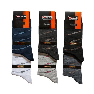 جوراب ساق بلند مردانه سیرداش مدل 134 بسته 6 عددی